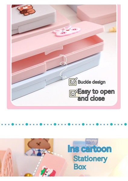 Yaratıcı Karikatür Kalem Çantası Sevimli Büyük Kapasiteli Kalem Kutusu Karikatür Su Geçirmez Kırtasiye Kutusu Öğrenci Saklama Kutusu (Yurt Dışından) fiyatları