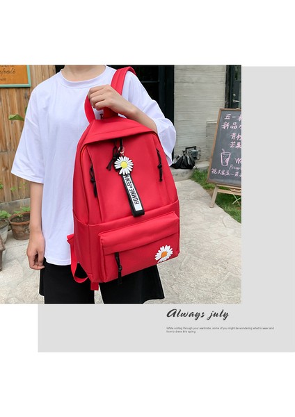 Kız Kanvas Okul Çantası Ortaokul Lise Öğrenci Sırt Çantası Basit Sırt Çantası Kadın (Yurt Dışından) fırsatları