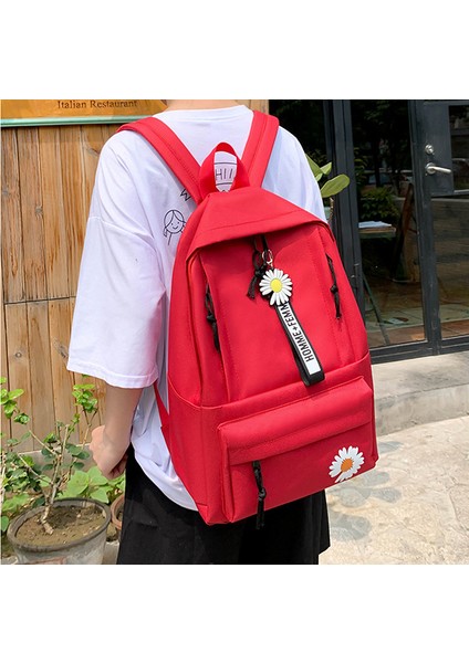 Kız Kanvas Okul Çantası Ortaokul Lise Öğrenci Sırt Çantası Basit Sırt Çantası Kadın (Yurt Dışından) indirimleri