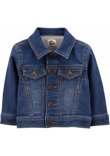 Erkek Bebek Denim Ceket Mavi