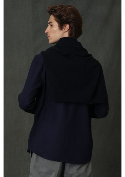 Vıana Erkek Basic Gömlek Comfort Slim Fit Lacivert