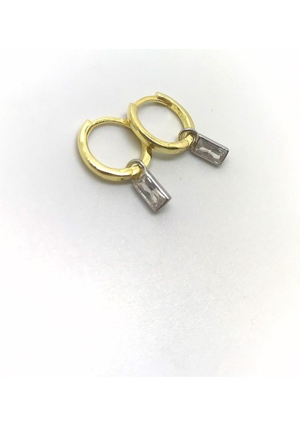 Gümüş Dikdörtgen Taşlı Bayan Küpe HR469556E fiyatları