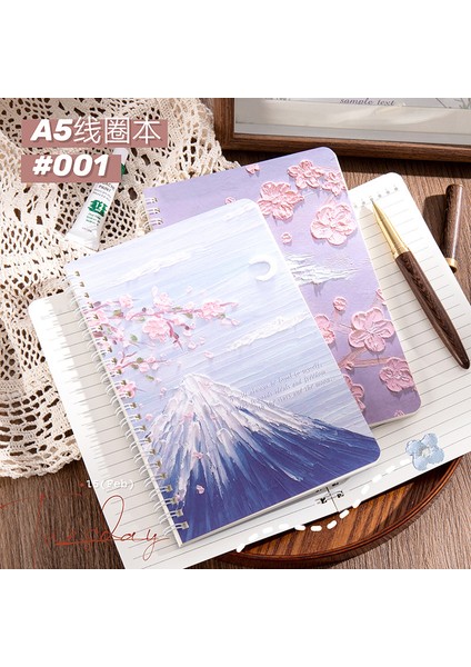 Yağlı Boya Bobin Defter A5 Defter Öğrenci Defteri Yüksek Değerli Manzara Sınıf Defteri Kalınlaştırılmİş Spiral Defter (Yurt Dışından) modelleri
