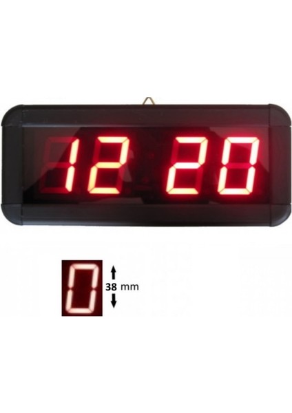 Sanec Displayli Dijital Saat (Kasa: 7X17 cm - Kırmızı)