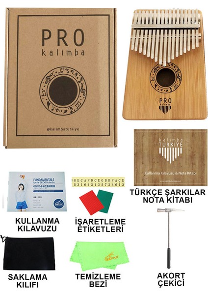 Pro Kalimba ( K17BA ) Bambu Ağacı