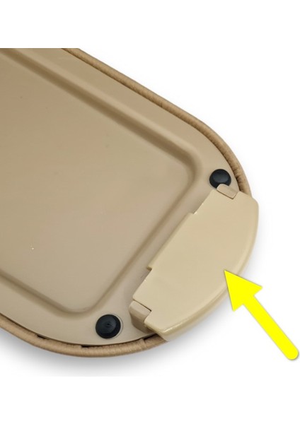 Skoda Octavia A4 1997-2009 Kol Dayama Kolçak Kapağı Açma Mandalı Düğmesi Tuşu Bej 3B0868445