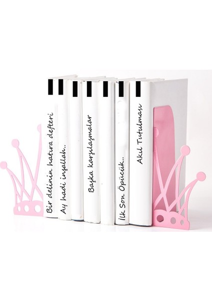 Kraliçe Tacı Metal Kitap Tutucu 2'li Takım fırsatları