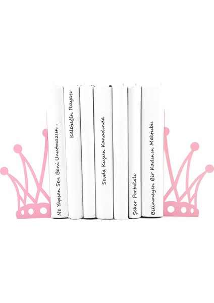 Kraliçe Tacı Metal Kitap Tutucu 2'li Takım indirimleri