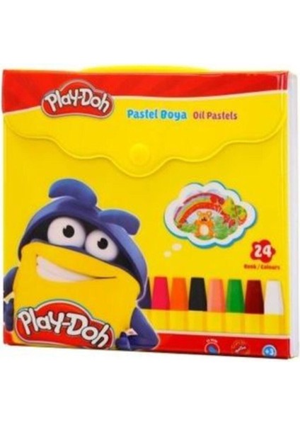 Çantalı 24 Renk Pastel Boya PLAY-PA007