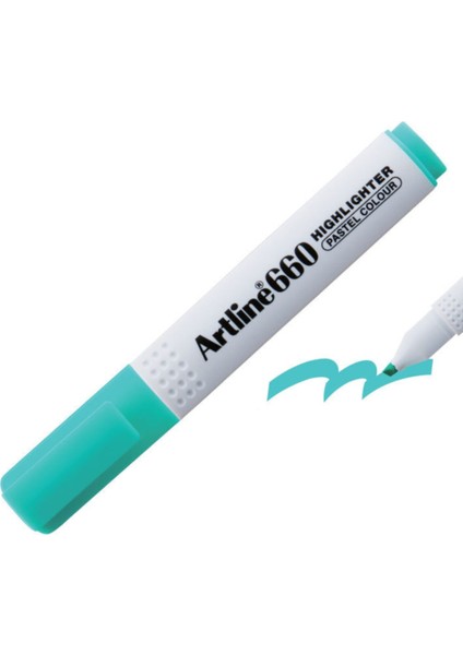 660 Fosforlu Kalem Pastel Yeşil