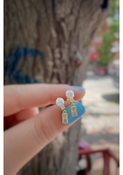 Gümüş Incili Bayan Küpe DP9157R3