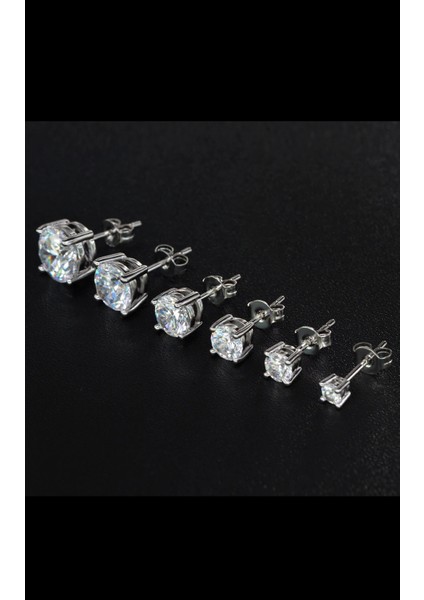 Gümüş Altın Kaplama Tek Taş Küpe fırsatları