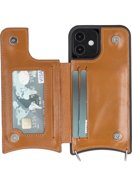 Apple iPhone 12 Pro Uyumlu Deri Askılı Kılıf Ufw RST2EF Taba modelleri