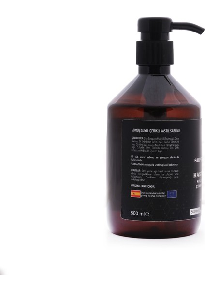 Super Colloidal Kastil Sabunu Kolloidal Gümüş ve Çinko Oksit İçerikli 500 ml