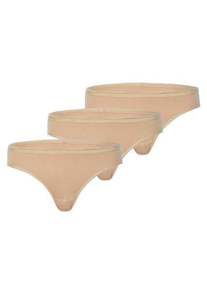 Üçlü Paket Pamuklu Kadın Slip Külot 1575