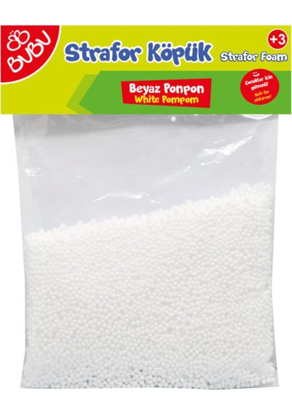 Strafor Köpük Beyaz Ponpon