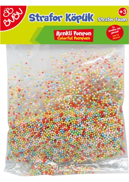 Strafor Köpük Renkli Ponpon