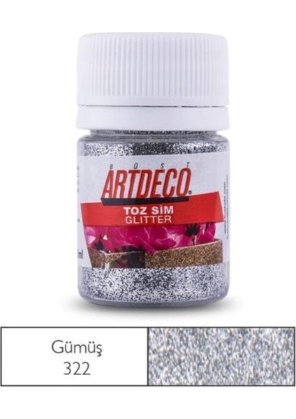 Toz Sim (Glitter) 322 Gümüş