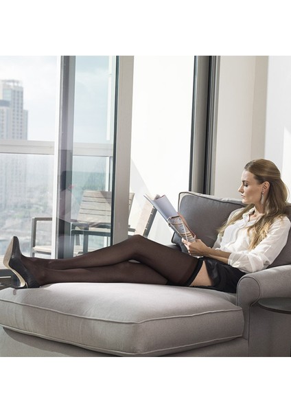 Mus Kaçmaz Lastikli Çorap 70 Denye 38 Bronz