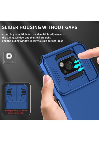 Xiaomi Redmi Note 8 İçin Kamera Korumalı Pc + Tpu Telefon Kılıfı - Mavi (Yurt Dışından) fiyatları