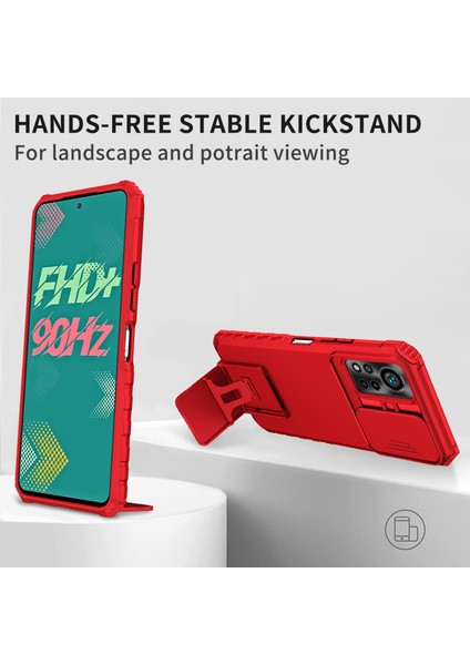 Xiaomi Redmi Note 8 İçin Kamera Korumalı Pc + Tpu Telefon Kılıfı - Kırmızı (Yurt Dışından) indirimleri
