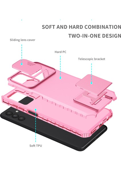 Xiaomi Redmi Note 8 İçin Kamera Korumalı Pc + Tpu Telefon Kılıfı - Pembe (Yurt Dışından) fiyatları