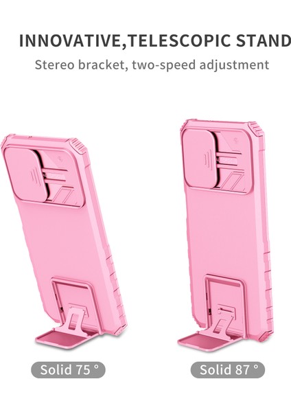 Xiaomi Redmi Note 8 İçin Kamera Korumalı Pc + Tpu Telefon Kılıfı - Pembe (Yurt Dışından) modelleri