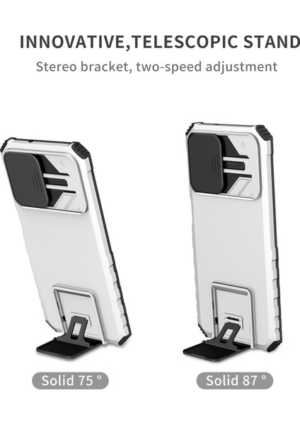 Xiaomi Redmi Note 8 İçin Kamera Korumalı Pc + Tpu Telefon Kılıfı - Gümüş (Yurt Dışından) modelleri