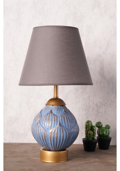 Hmydesign Galet Abajur Antrasit Mavi