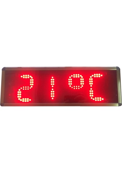 Sanec Ledli Dijital Saat (Kasa: 16 x 50 cm - Kırmızı)