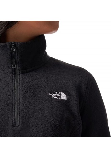W Resolve Fleece 1/4 Zip Kadın Siyah Outdoor Sweatshirt NF0A4SVXJK31 fırsatları