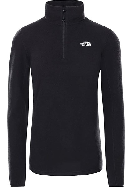 W Resolve Fleece 1/4 Zip Kadın Siyah Outdoor Sweatshirt NF0A4SVXJK31 indirimleri