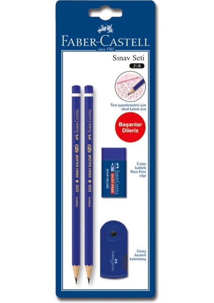 Faber Sınav Seti 2 Sınav Kalemi + Silgi + Kalemtıraş
