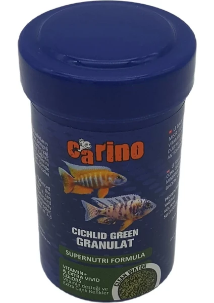 Cichlid Green Granulat Ciklet Balık Yemi 100 ml