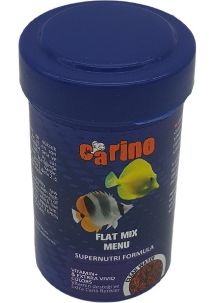 Flat Mix Menu Granulat Renklendirici Balık Yemi 100 ml