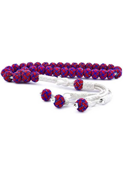 Gümüş Bordo Mavi Trabzon Kazaziye Tesbih