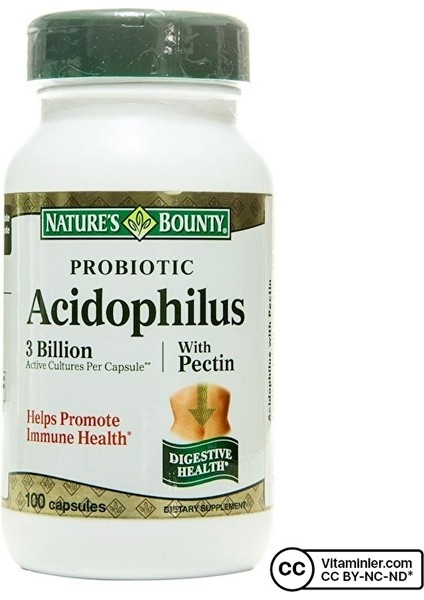 Probiotic Acidophilus With Pectin 100 Kapsül