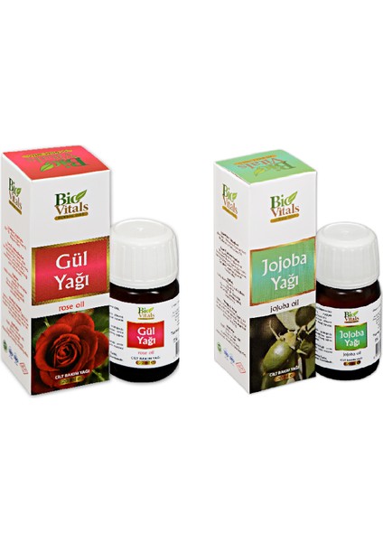 Gül ve Jojoba -Aromatik Masaj-Cilt Bakım Yağ Seti