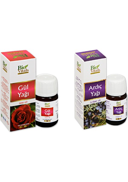 Gül ve Ardıç-Aromatik Masaj-Cilt Bakım Yağ Seti
