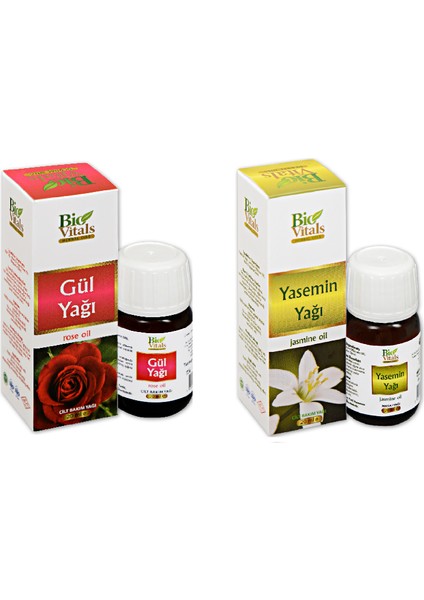 Gül ve Yasemin-Aromatik Masaj-Cilt Bakım Yağ Seti