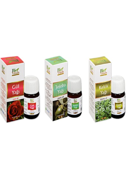 Gül Jojoba Kekik-Aromatik Masaj-Cilt Bakım Yağ Seti