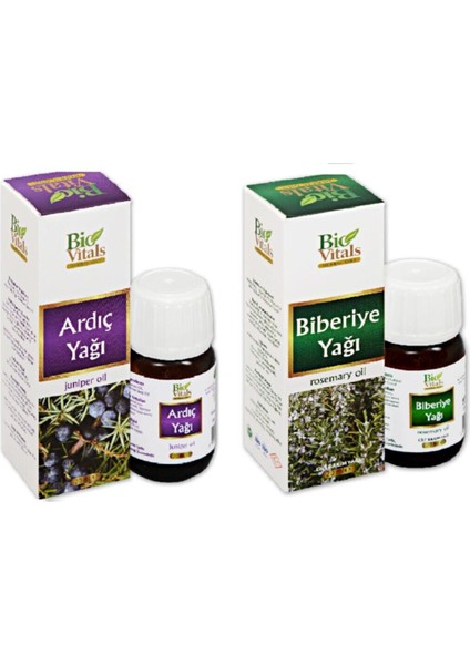Ardıç ve Biberiye Aromatik Masaj Cilt Bakım Yağ Seti 20 ml