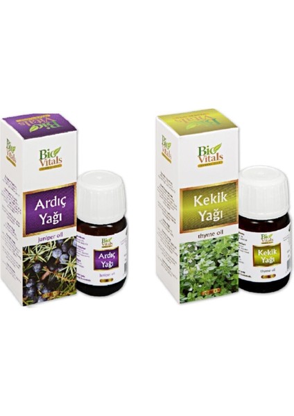Ardıç ve Kekik Aromatik Masaj Cilt Bakım Yağ Seti 20 ml
