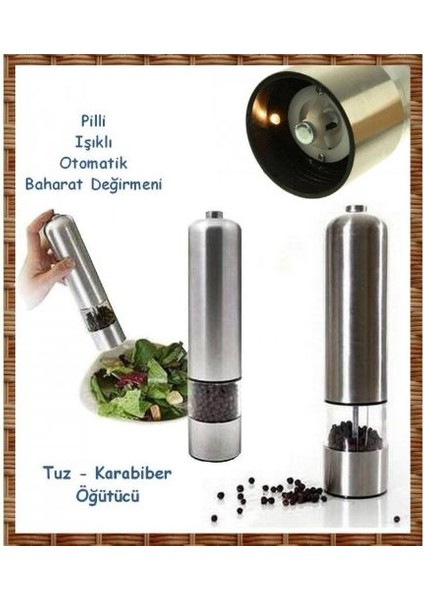 Baharat Öğütücü Değirmen - Pilli Işıklı fırsatları