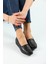 Kaof Shoes Kadın Siyah Anne Babet Ayakkabı Anne Ayakkabısı Kadın Günlük Ayakkabı Kadın Klasik Ayakkabı Anne Ayakkabı Ayzen