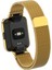 Xiaomi Redmi Watch 2 Lite Mıktanıslı Metal Örgü Tasarım Milano Loop Kordon KRD-58 Altın 4