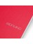 : Ecoqua Orginal Tel Zımbalı Çizgisiz Defter : Kırmızı : A4 (40 Yaprak - 90 Gr) 2