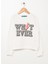 Funky Rocks Baskılı Erkek Çocuk Ekru Sweat Shirt Dr-35 1