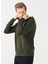 Fabrika Comfort Kapüşon Yaka Düz Haki Erkek Sweat Shirt cm Swt 4 4