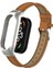 Xiaomi Mi Band 7 Deri Dikişli Kordon Kayış KRD-68 Kahverengi 1